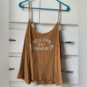 Amuse Society rust tank top 🌴